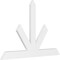 Ekena Millwork Saratoga Architectural Grade PVC Gable Bracket, 72"W x 48"H x 2"D x 6"F, 16/12 Pitch GBP072X48X0206SAR00 - alternate 1